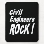 ¡Roca de los ingenieros civiles! Mousepad Tapetes De Ratones