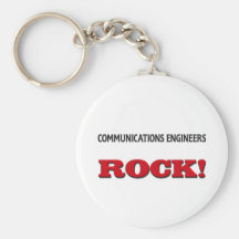 Roca de los ingenieros de las comunicaciones llavero personalizado