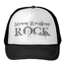 Roca de los lectores de metro gorro de camionero