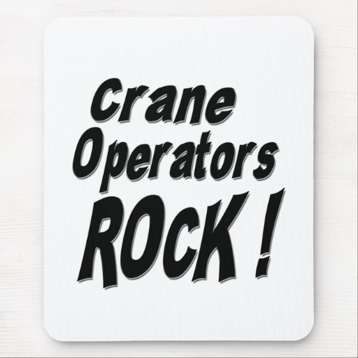 ¡Roca de los operadores de grúa! Mousepad Tapete De Ratón