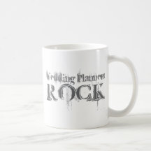 Roca de los planificadores del boda tazas