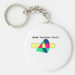 ¡Roca de los profesores de matemáticas! Llavero Personalizado
