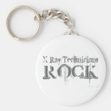 Roca de los técnicos de la radiografía llaveros personalizados