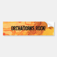 ¡Roca de Orchadorks! Etiqueta De Parachoque
