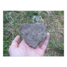 Roca en forma de corazón foto
