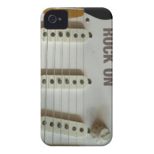 Roca en la guitarra eléctrica iPhone 4 Case-Mate fundas