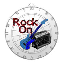 Roca en la guitarra y el amperio