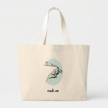 ¡"Roca encendido! " Bolsa Lienzo