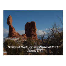 Roca equilibrada, Moab UT Postal