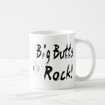 Roca grande de los extremos tazas de café