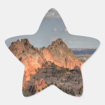 Roca gris colcomanias forma de estrellas