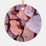 Roca roja de la lava ornaments para arbol de navidad
