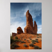 Roca vertical en los arcos parque nacional, Utah,  Impresiones