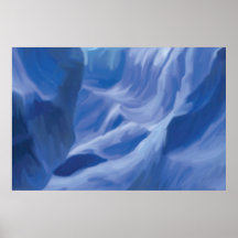 Rocas azules poster