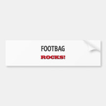 Rocas de Footbag Pegatina De Parachoque