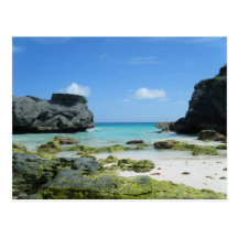 Rocas de herradura de la playa de la bahía tarjetas postales