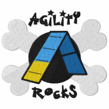 Rocas de la agilidad polo bordado
