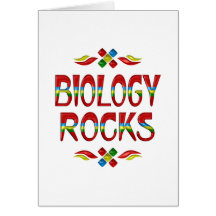 Rocas de la biología felicitación