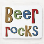 Rocas de la cerveza tapete de ratones