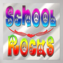 Rocas de la escuela - poster de la paz