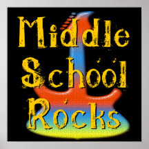 Rocas de la escuela secundaria - poster de la guit