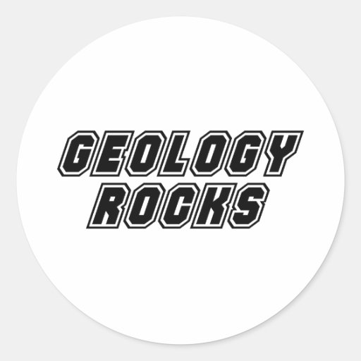 Rocas de la geología pegatinas redondas