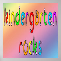 Rocas de la guardería - poster del lápiz