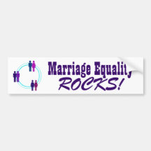 ¡ROCAS de la igualdad de la boda! Etiqueta De Parachoque