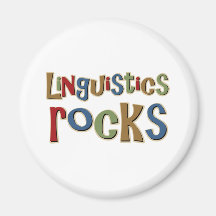 Rocas de la lingüística imán para frigorifico