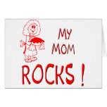 ¡Rocas de la mamá! (rojo) Felicitaciones
