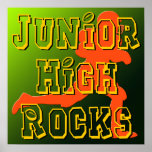 Rocas de la secundaria - poster del fútbol