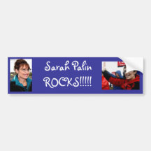 ¡ROCAS de Sarah Palin!!!!! Pegatina De Parachoque