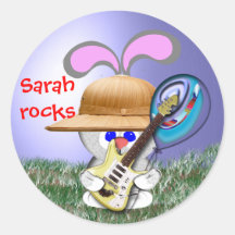 Rocas de Sarah Pegatinas Redondas