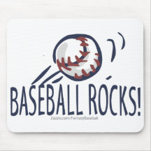 ¡Rocas del béisbol! Mousepad Alfombrillas De Ratones