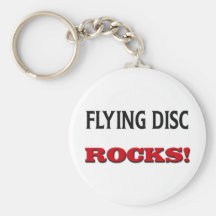 Rocas del disco de vuelo llaveros