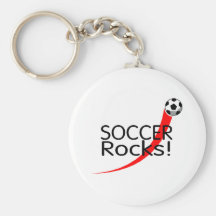 Rocas del fútbol llaveros personalizados