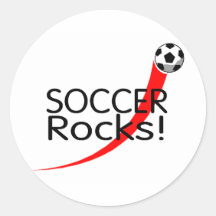 Rocas del fútbol pegatina