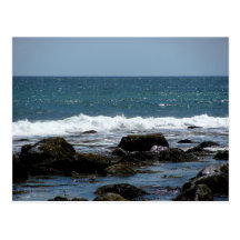 Rocas del océano en el Block Island Tarjeta Postal
