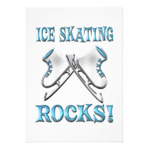 Rocas del patinaje de hielo invitación