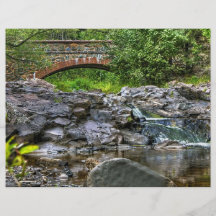 Rocas del río tarjeta publicitaria