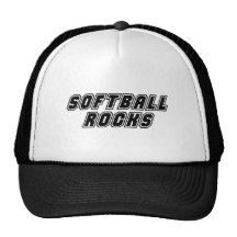 Rocas del softball gorra