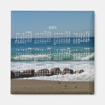 Rocas en la playa; Calendario 2013 Iman