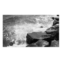 Rocas en la tarjeta de visita del agua