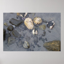 Rocas mojadas impresiones