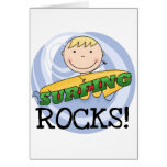 Rocas que practican surf - camisetas y regalos rub felicitaciones