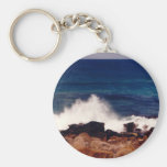 Rocas y foto de la resaca llaveros personalizados