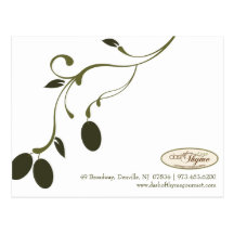 Rociada de la tarjeta de la receta del tomillo postal