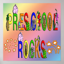 Rock preescolares - poster de las estrellas