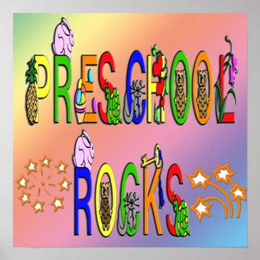 Rock preescolares - poster de las estrellas