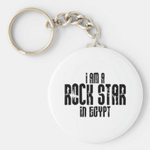 Rockstar en Egipto Llavero Personalizado